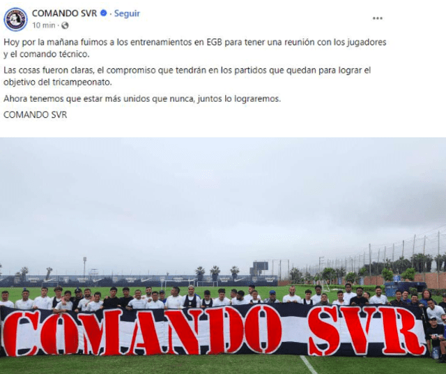 <em>Comando Sur en Facebook. </em>   