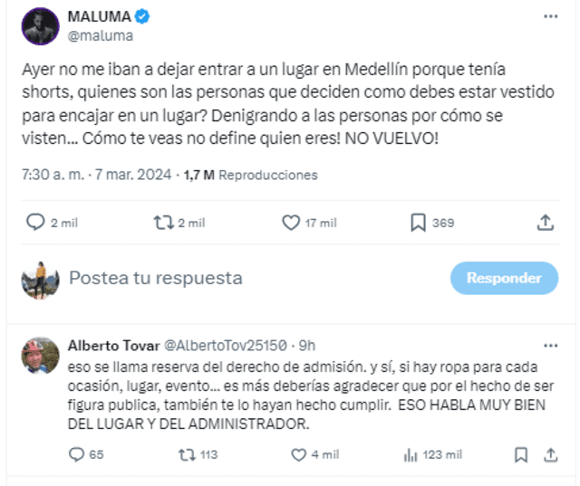  Maluma molesto con restaurante de Colombia.   