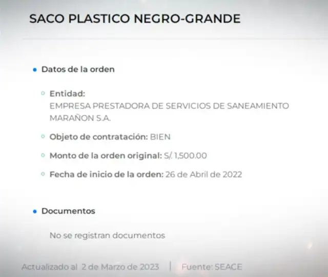 Documento presentado por Juliana Oxenford.   