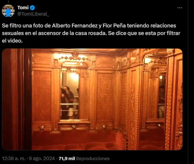 Alberto Fernández y la foto viral en las redes sociales.   