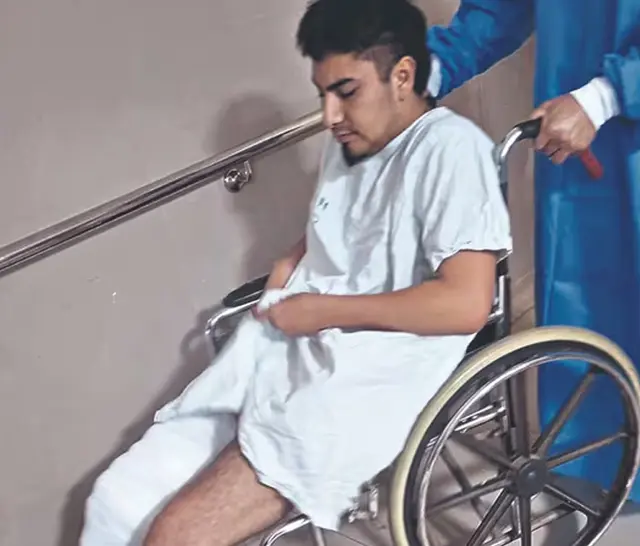 Dreyner Urbina fue baleado.  