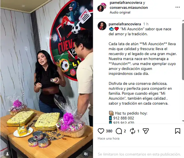Pamela Franco revela que vende atunes. Pamela Franco revela que vende atunes.