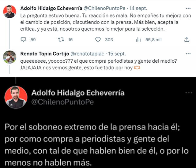 Renato Tapia no se calló y respondió a todo.