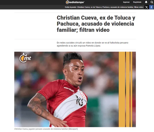 Así informa la prensa extranjera tras denuncia a Christian Cueva.  