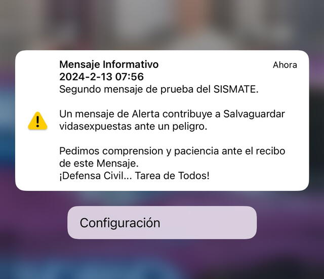 Sismate 2024: volvió a sonar la alarma sísmica de Indeci y alertó a la población