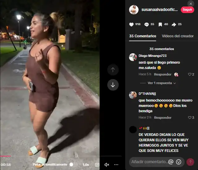 Susana Alvarado comparte divertido video junto a Paco Bazán.