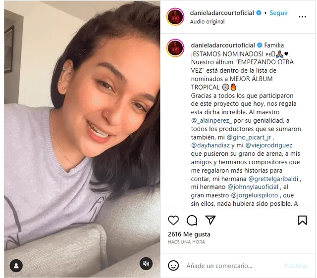 Instagram Daniela Darcourt   