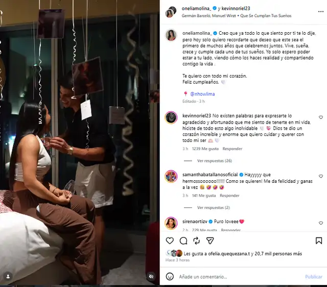 Onelia Molina y Kevin Díaz revelan el estado de su relación tras revelarse que ella le habría sido infiel 