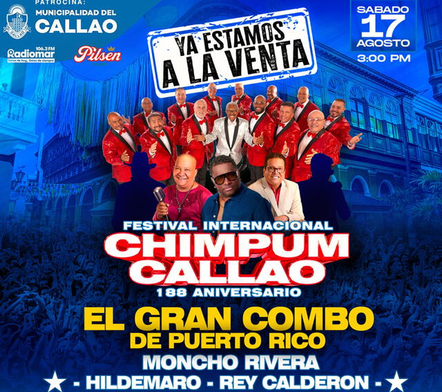 Festival Chim Pum Callao 2024 regresa con grandes artistas.  