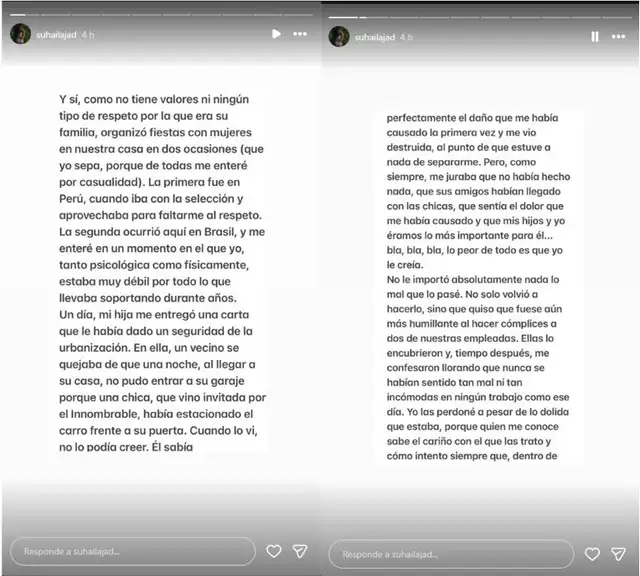 Suhaila Jad rompe su silencio EXPONE fiesta privada de André Carrillo y lanza dura ACUSACIÓN contra su suegra