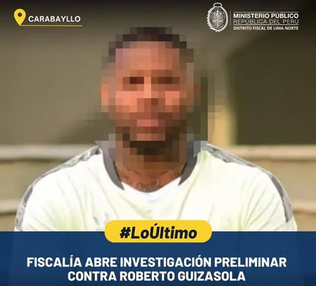 Fiscalía abre investigación preliminar contra Roberto Guizasola. Fiscalía abre investigación preliminar contra Roberto Guizasola.
