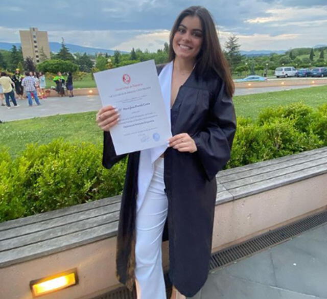 Majo Parodi se graduó como Nutricionista. Foto: Instagram.    