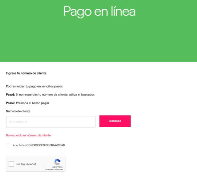  Te enseñamos cómo pagar tu recibo de luz en tres pasos.<br> 