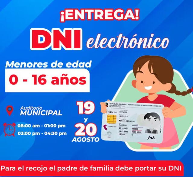 DNI electrónico gratis en Ayacucho. 