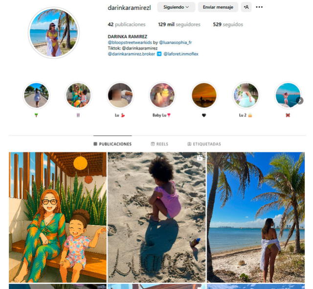 Darinka Ramírez Instagram.  