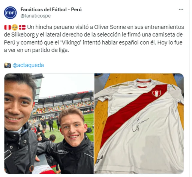 Cuenta de Fanáticos del Fútbol en X (Twitter).