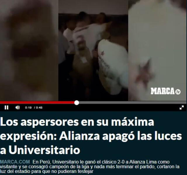 así informó la prensa extranjera el apagón en Matute