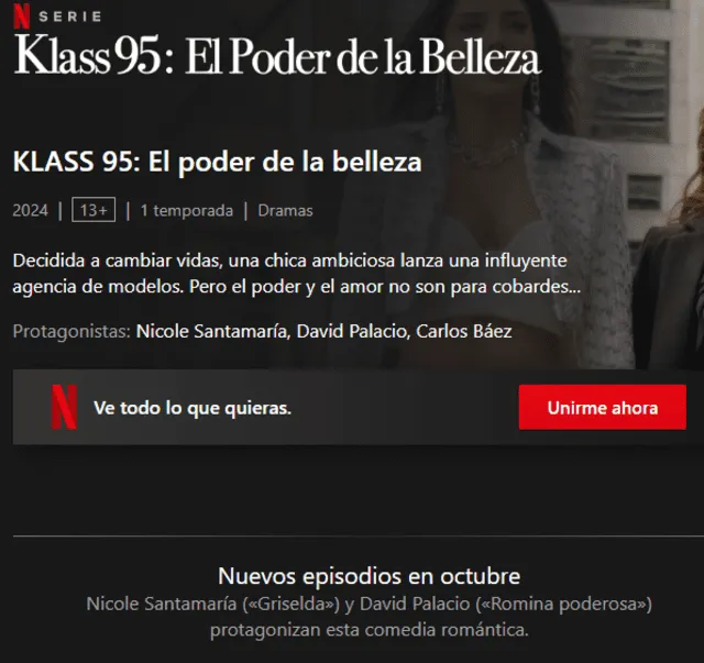 <em>'Klass 95: El poder de la belleza' lanzará nuevos capítulos. Captura: Netflix</em>   