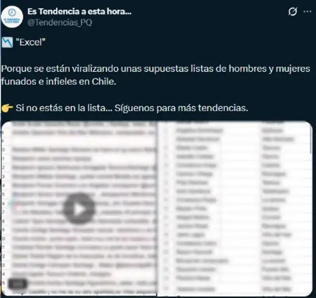 lista de infieles lista de infieles