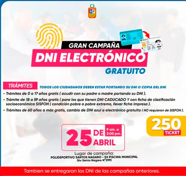 DNI eléctronico en Chincha.