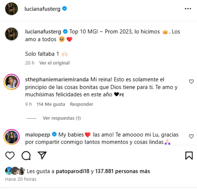 Patricio Parodi SE RINDE ante Luciana Fuster y tiene inesperada reacción al ver su despedida del Miss Grand International.