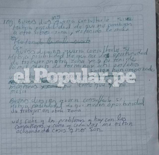 Últimas palabras del fallecido ingeniero en el Parque de las Leyendas. 