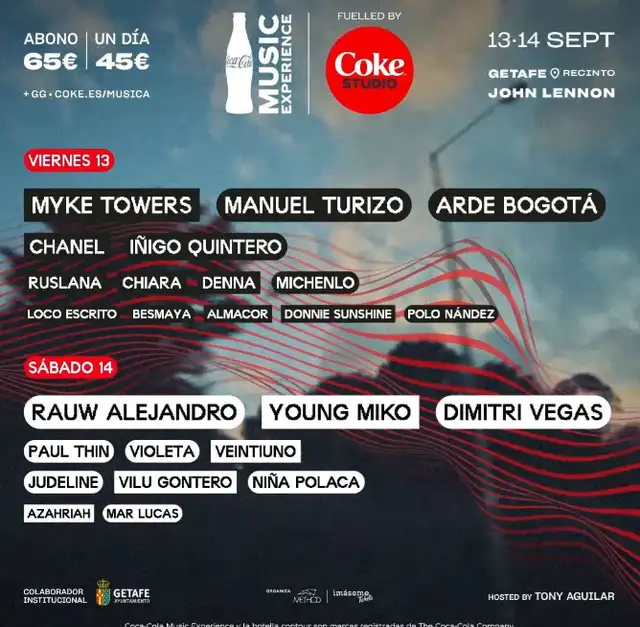  Coca Cola Music Experience se realizará en septiembre. 
