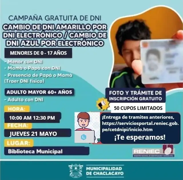 Ciudadanos podrán obtener DNI gratis en Lima este 21 de mayo: local, horario y requisitos.