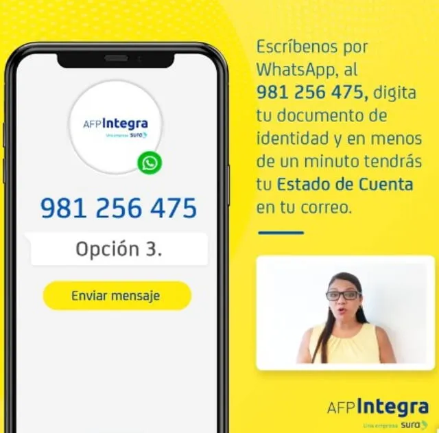  AFP Integra pone a disposición de sus afiliados plataforma para saber el estado de cuenta.   