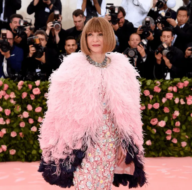  Anna Wintour en la Met Gala.    