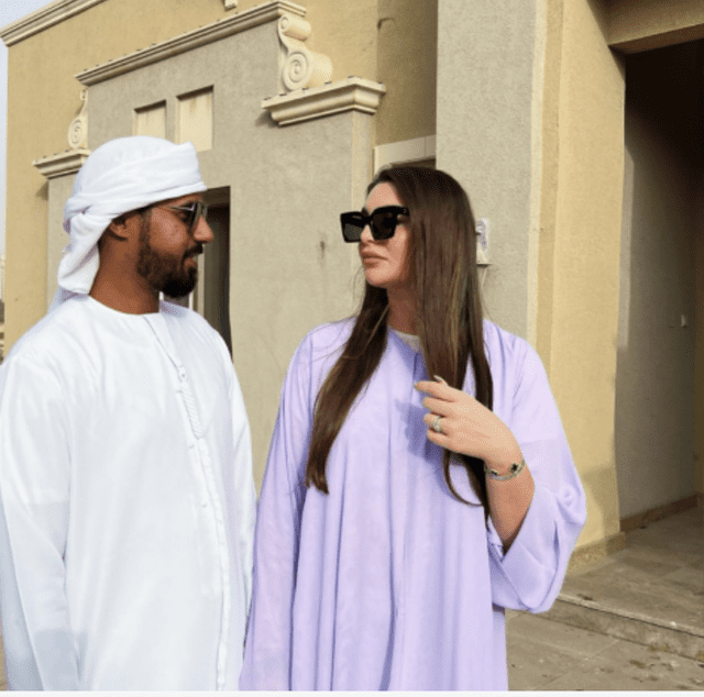  Joven británica con su novio árabe Jamal Al Nadak (Fuente: Instagram)   