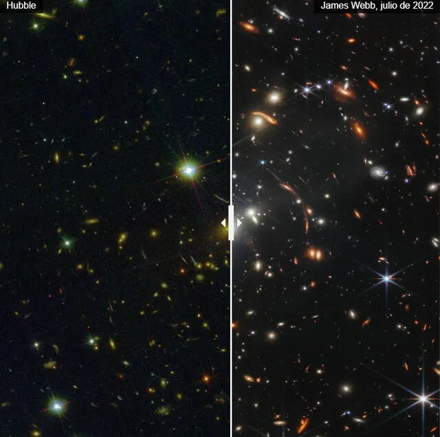  Diferencia entre las imágenes tomada por cada telescopio. Crédito: CNN Español   