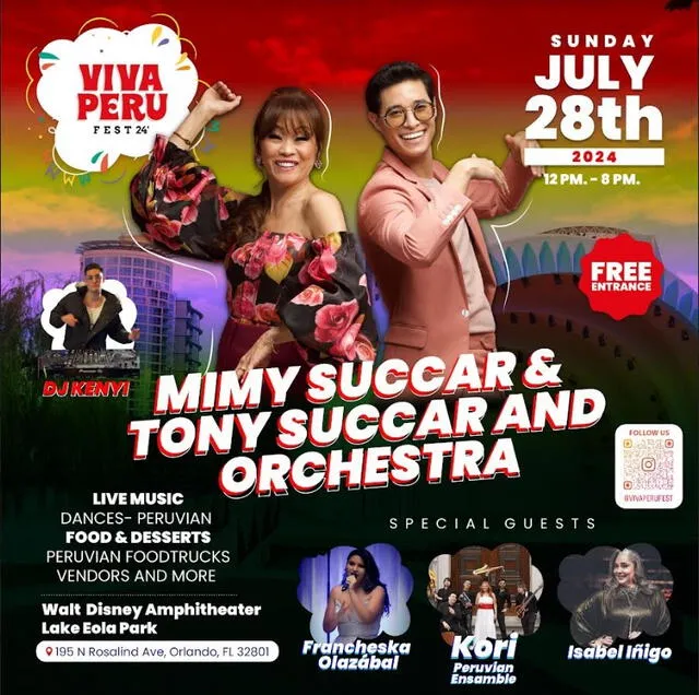 Mimy y Tony Succar serán los embajadores del Viva Fest Perú.