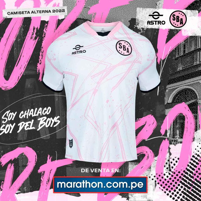 La camiseta oficial de Sport Boys alterna para el año 2022. - FUENTE: Marathon. 