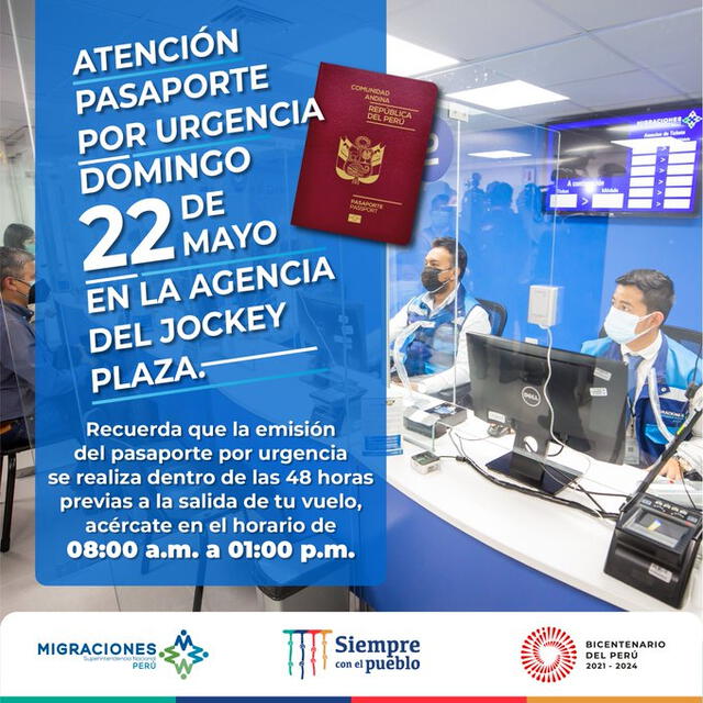  Migraciones informa atención en su agencia de Jockey Plaza. Foto: Twitter/Migraciones 