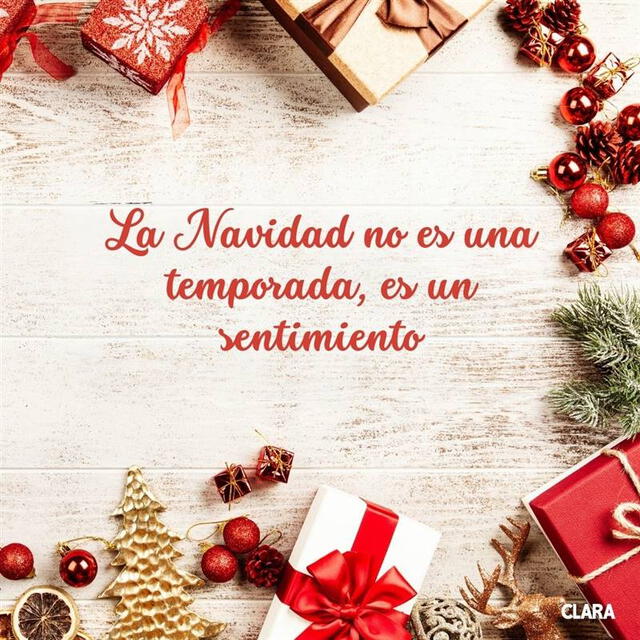  Frase por Navidad. Crédito: Clara. 