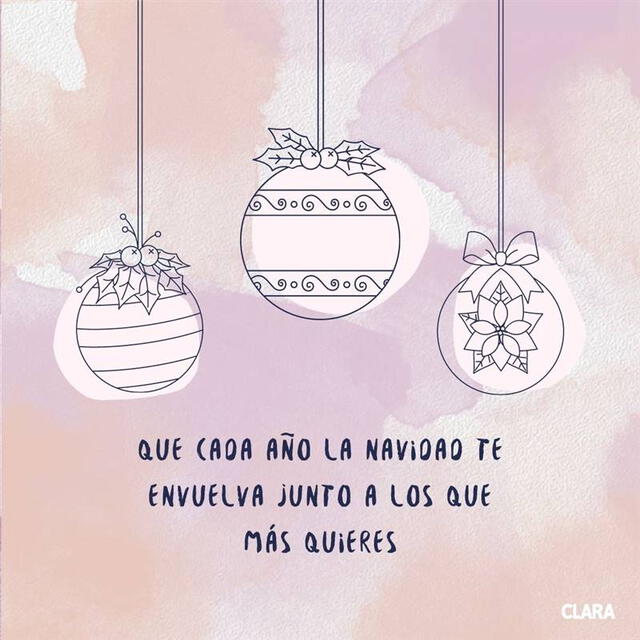  Frase por Navidad. Crédito: Clara.   