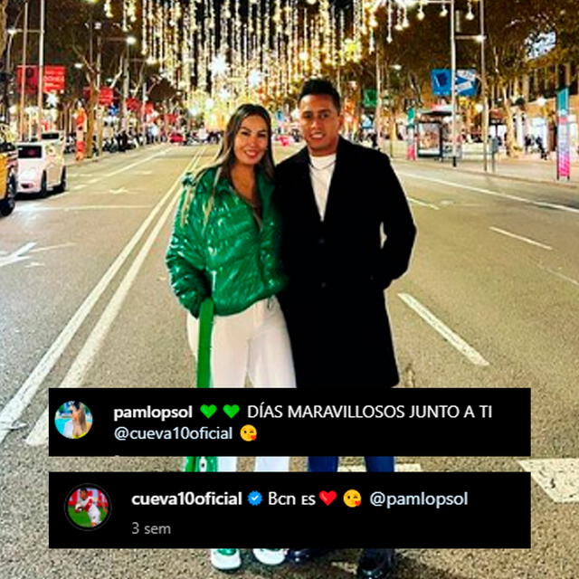 Christian Cueva y Pamela López estuvieron en España antes de la Navidad. / Imagen: Instagram. 