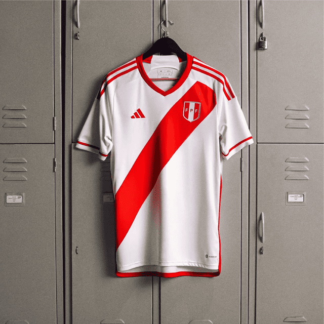 La nueva camiseta oficial de Adidas de la selección peruana.   