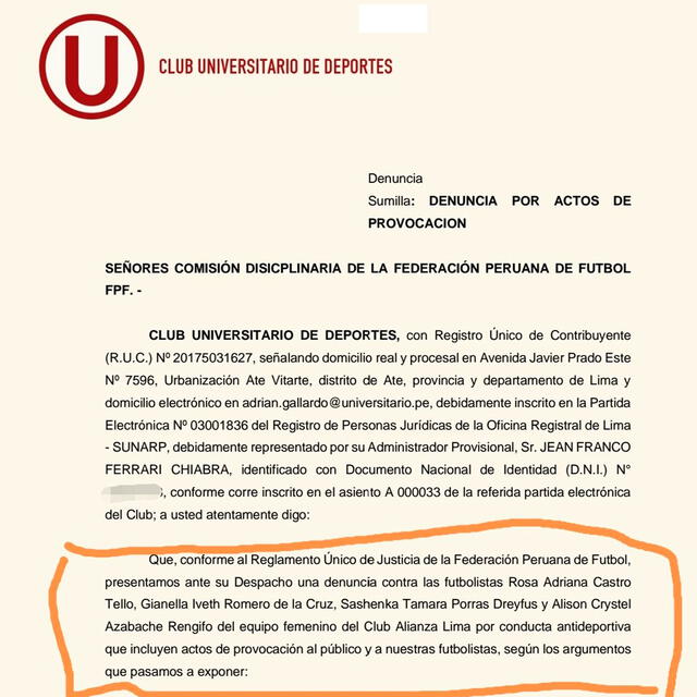 La denuncia de la U contra Alianza.   