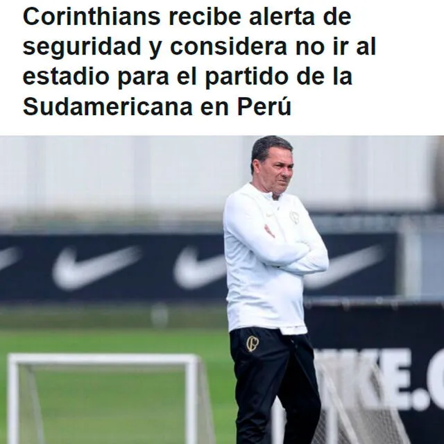 ESPN Brasil informó así sobre posible decisión de Corinthians.   