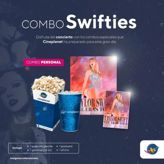 Promocional Taylor Swift Cineplanet.