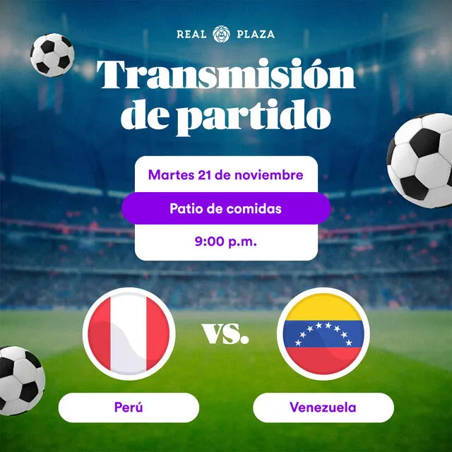 Perú vs. Venezuela: conoce los centros comerciales que transmitirán GRATIS en pantalla gigante