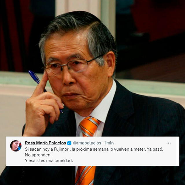 Alberto Fujimori: Rosa María Palacios dejó importante mensaje.   