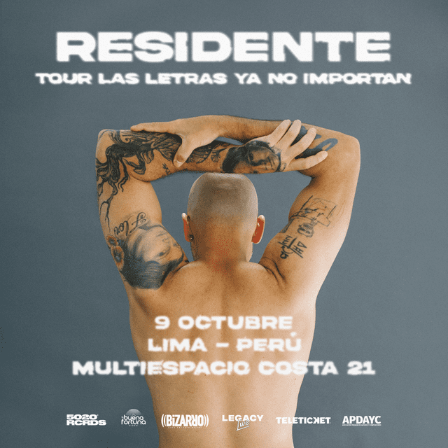 Afiche de Residente en Perú.