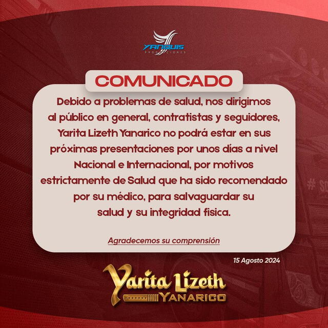 <em>Yarita Lizeth tomó radical decisión por su salud. Foto: Yarita Lizeth </em>   