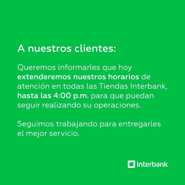 La noticia de última hora que Interbank acaba de anunciar para todos sus clientes