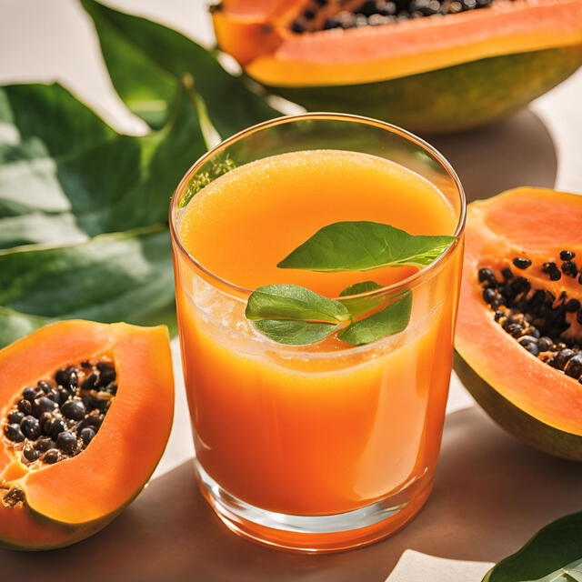 La papaya tiene vitamina C y potasio. 