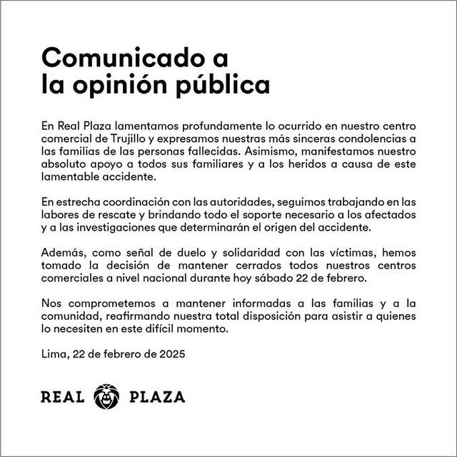Comandante de bomberos de La Libertad revela detalles tras derrumbe en Real Plaza: “Los fallecidos siguen bajo los escombros” Comandante de bomberos de La Libertad revela detalles tras derrumbe en Real Plaza: “Los fallecidos siguen bajo los escombros”