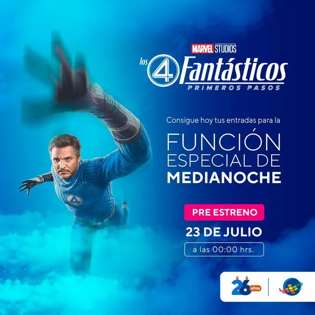  Función especial de 'Los 4 fantásticos'. Foto: Cineplanet   